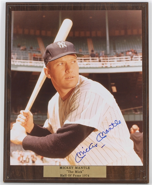 Lot Detail S Mickey Mantle New York Yankees Signed X