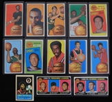 1973 Topps Basketball Trading Cards - Lot of 13
