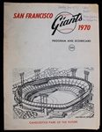 1970 Chicago Cubs vs San Francisco Game Program and Scorecard