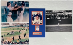 2000s New York Mets Signed 16" x 20" Photos & 12" x 22" Matted Display - Lot of 4 w/ Ed Kranepool, Cleon Jones, Tug McGraw, Bud Harrelson & Pete Rose (JSA)