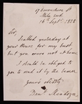 1828 Daniel Mendoza (d.1836) Signed Letter
