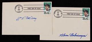 1920-40s Charlie Gehringer Detroit Tigers and More Signed Envelopes (Lot of 2) (JSA)
