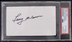 1973-84 Larry McCarren Green Bay Packers Signed Index Card (PSA/DNA Slabbed)