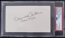 1971-78 Darrell Porter (d.2002) MLB Player Signed Index Card (PSA/DNA Slabbed)