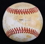 1981 Los Angeles Dodgers World Series Champions Team Signed OWS Kuhn Game Used Baseball w/ 18 Signatures Including Tom Lasorda, Dusty Baker, Mike Scioscia & More (MEARS LOA/JSA)