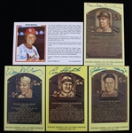 Duke Snider Brooklyn Dodgers Stan Musial St. Louis Cardinals and More Signed Post Cards and Flyer (Lot of 5) (JSA)
