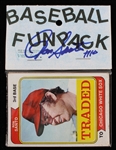1974 Ron Santo Chicago White Sox Signed Baseball Trading Cards Unopened Fun Pack