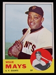 1963 Willie Mays San Francisco Giants Topps Trading Card #300