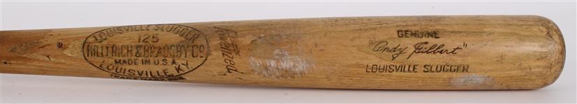 1946-49 Andy Gilbert Minor Leagues H&B Louisville Slugger Professional Model Game Used Bat (MEARS LOA)