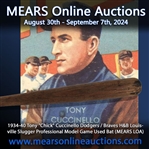 1934-40 Tony "Chick" Cuccinello Dodgers / Braves H&B Louisville Slugger Professional Model Game Used Bat (MEARS LOA)