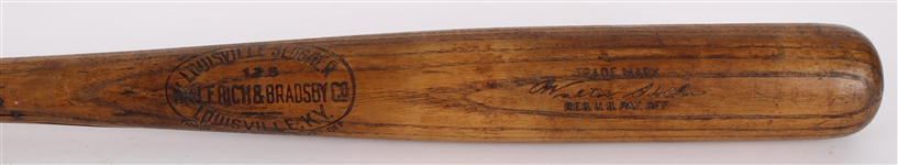 1917-21 Walter Holke Giants / Braves H&B Louisville Slugger Professional Model Game Used Bat (MEARS LOA)