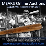 1938-39 George Myatt New York Giants H&B Louisville Slugger Professional Model Game Used Bat (MEARS LOA)