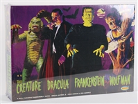 2000 Monsters Frightening LE 4 Pack Kit - Creature, Frankenstein, Dracula, Wolfman 14x5x20 (MIB)