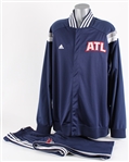 2014-15 Elton Brand Atlanta Hawks Warm Up Suit w/ Jacket & Pants (MEARS LOA/Hawks COA)