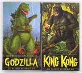 2000 King Kong & Godzilla MIB Model Kits by Aurora - Lot of 2