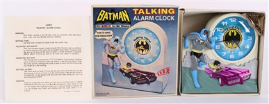 1975 Batman with Robin The Boy Wonder MIB Talking Alarm Clock by Janex  