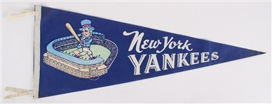 1950s New York Yankees Full Size 29.5" Pennant