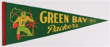 1940s Green Bay Packers Full Size Pennant