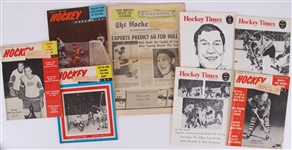 1960s-1970s Hockey Times Magazines & more (Lot of 8)