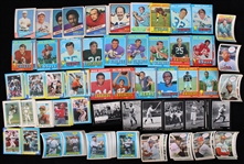 1960s-90s Baseball & Football Trading Card Collection - Lot of 150+ w/ Babe Ruth Collection, All Time Baseball Greats, 3D Superstars & More