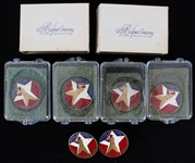 1962 Chicago Cubs Wrigley Field All Star Game Press Pins - Lot of 6 