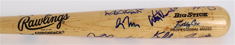 1997 Atlanta Braves Multi Signed Rawlings Adirondack Bat w/ 18 Signatures Including Greg Maddux, Tom Glavine, Chipper Jones, Bobby Cox & More (JSA)