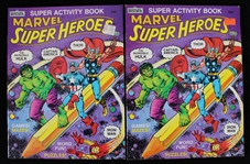 1983 Marvel Super Hereos Super Activity Book (Lot of 2)