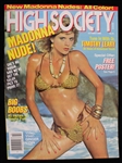 1985 High Society Magazine Featuring Madonna w/ Ginger Lynn Cover & Pictorial