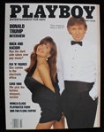 1990 Playboy Magazine Featuring Playmate Brandi Brandt with Donald Trump