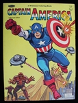 1966 Marvelmania Whitman Captain America Coloring Book