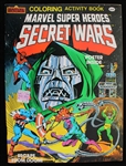 1984 Marvel Books Marvel Super Heroes Secret Wars Coloring Activity Book With Poster Inside