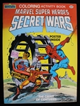 1984 Marvel Books Marvel Super Heroes Secret Wars Coloring Activity Book With Poster Inside