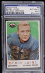 1959 Bobby Layne (d.1986) Pittsburgh Steelers Autographed Topps Trading Card #40 (PSA/DNA Slabbed)