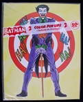 1966 Pack of 2 Batman and Joker 11"x14" Pin-ups In Original Packaging