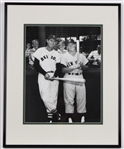 1956 Mickey Mantle & Ted Williams Fenway Park 16x20 Framed Photo 