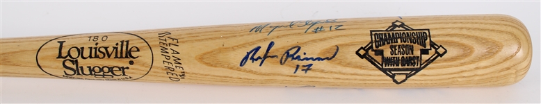 1995-97 Hall of Fame & Stars Multi Signed Louisville Slugger Bat w/ Vladimir Guerrero, Miguel Tejada, Ben Grieve & Ruben Rivera (JSA)