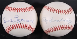 1985-93 Buck Leonard Ray Dandridge Negro League Hall of Famers Signed Baseballs - Lot of 2 **307**