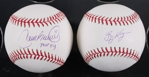 2000s Billy Wagner Carlos Beltran New York Mets Signed OML Selig Baseballs - Lot of 2 **313**