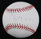 2000s Greg Maddux Atlanta Braved Signed OML Selig Baseball (JSA) **347**