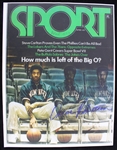 1973 Oscar Robertson Milwaukee Bucks Signed 8x10 Sport Magazine Cover Copy (JSA) 