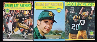 1970-73 Green Bay Packers Team Yearbooks - Lot of 3