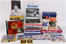 1970s-2000s Baseball Books and Postcards (Lot of 30)