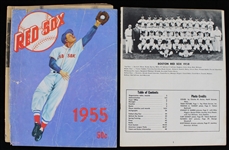 1955-58 Boston Red Sox Team Yearbooks - Lot of 2