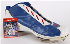 2002 Sammy Sosa Chicago Cubs Game Worn Fila Cleat (MEARS LOA)