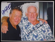 2000s Bob Uecker & Johnny Logan Milwaukee Braves Signed 8x10 Photo (JSA) 