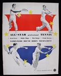 1942 All Star Professional Tennis Nation Wide Round Robin Tournament Tour Program w/ Fred Perry, Bobby Riggs, Don Budge and Frank Kovacs