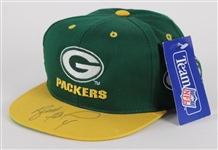 1990s Brett Favre Green Bay Packers Signed Team NFL Cap (JSA) 