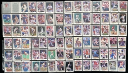 1987/90/91 Sportflics & Leaf Complete Baseball Trading Card Sets - Lot of 3 w/ Frank Thomas, Larry Walker, and Sammy Sosa Rookie Cards 