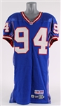 1996 Cedric Jones New York Giants Signed Game Worn Home Jersey (MEARS LOA / Giants Letter / MeiGray / JSA)