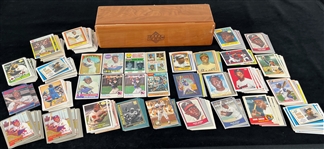 1960s-2000s Hank Aaron Atlanta Braves Baseball Trading Cards - Lot of 500+ from Personal Collection of Hank Aaron (MEARS LOA/Susan Bailey Letter)